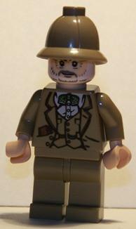LEGO Minifigure-Henry Jones Sr. - Dark Tan Pith Helmet-Indiana Jones / Last Crusade-IAJ030-Creative Brick Builders